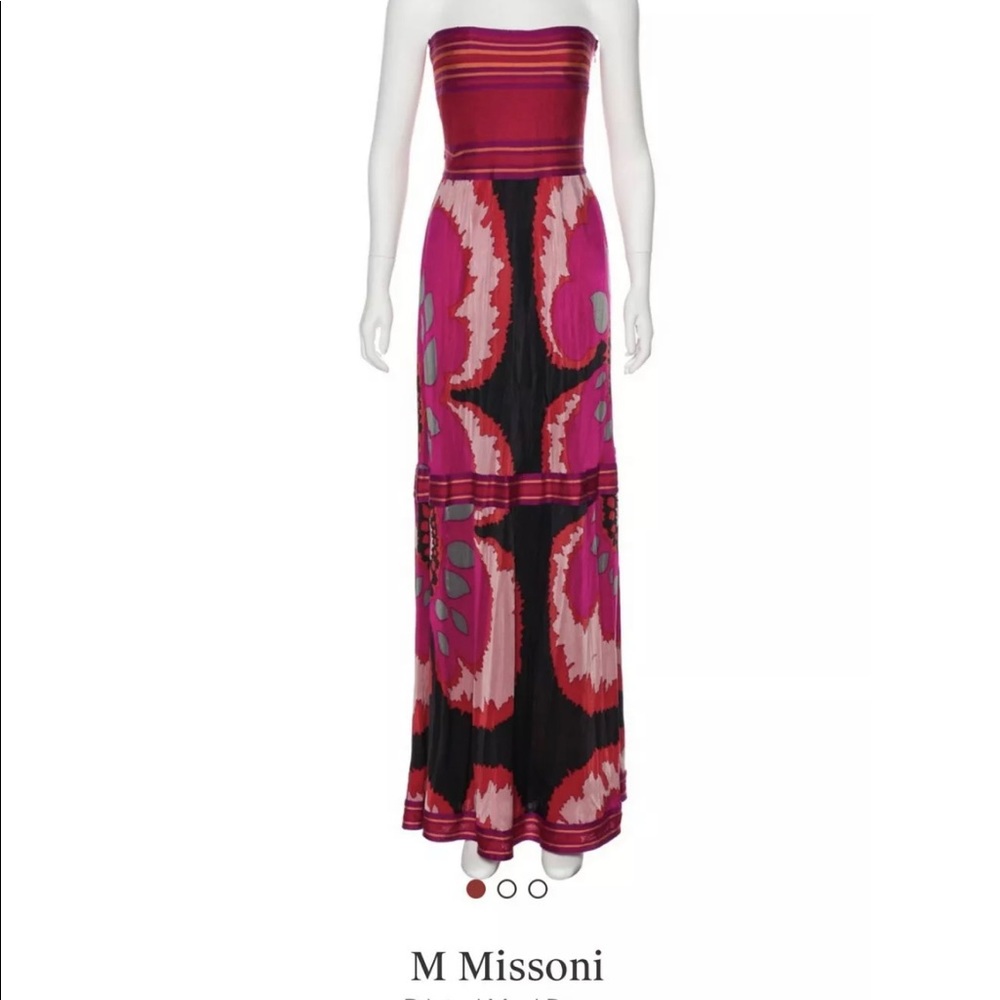 Missoni strapless evening dress
